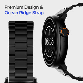 boAt Lunar Tigon | Smartwatch with 1.45" Round AMOLED Display, BT Calling, 100+ Sports Modes, Functional Crown