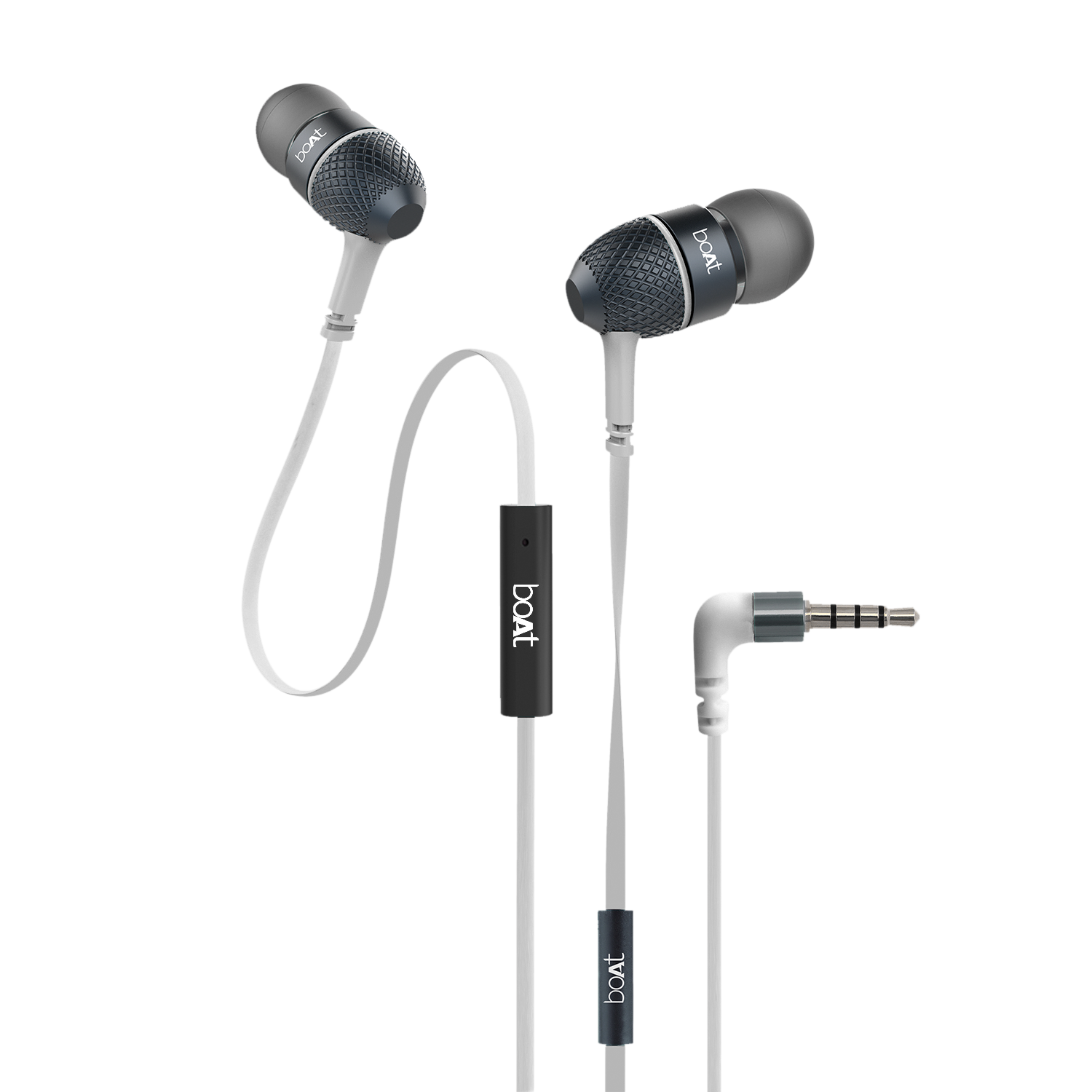 Bassheads 225 Wired Earphone having 10mm Driver Passive Noise Cancellation Polished Metal Design Hands free communication