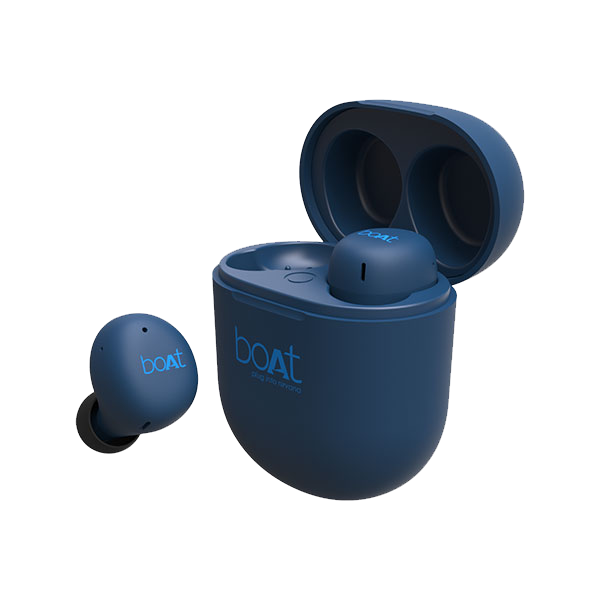 boAt Airdopes 383 Wireless Earbuds with 7mm Rhythmic Dynamic Drivers Up to 20 hours Playback 500mAh Charging Case