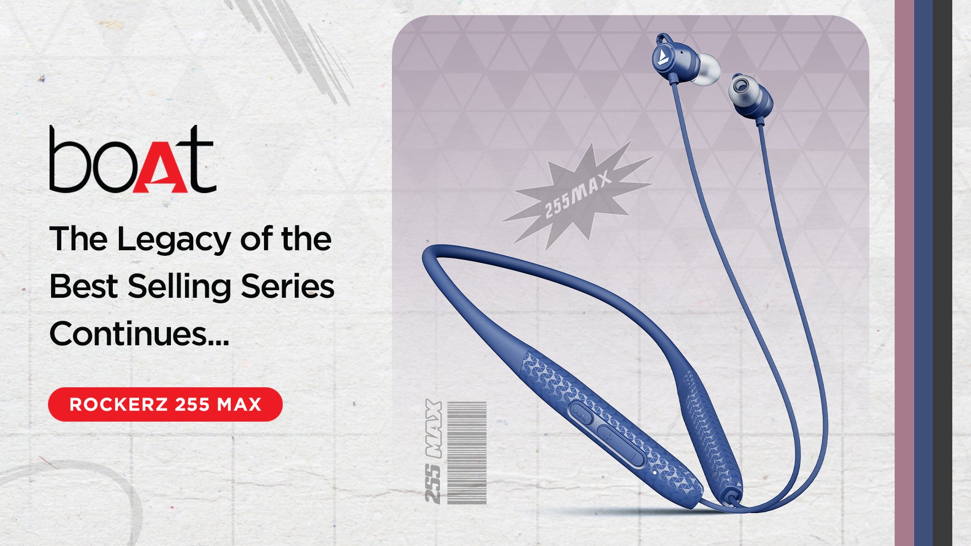 Rockerz 255 Max Bluetooth Wireless Neckband