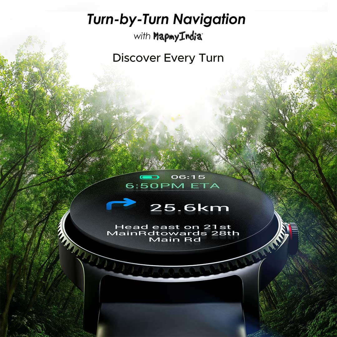 boAt Lunar Discovery Large 1.39 3.53 cms HD Display Smartwatch with BT Calling