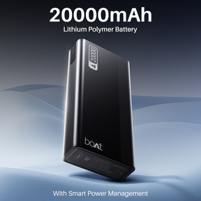 Energyshroom PB401 | Powerbank with 20000mAh Lithium Polymer Battery, Multiple Ports for Simultaneous Charging