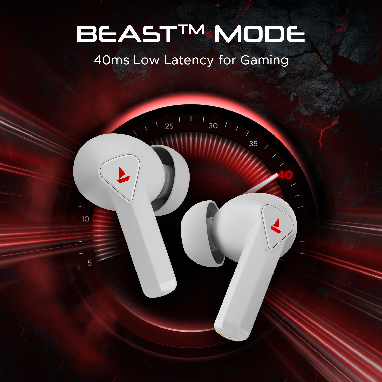 boAt Immortal 158 | Bluetooth Gaming Wireless Earbuds with BEAST™Mode, ENx™ with Quad Mics, ASAP™ Charge