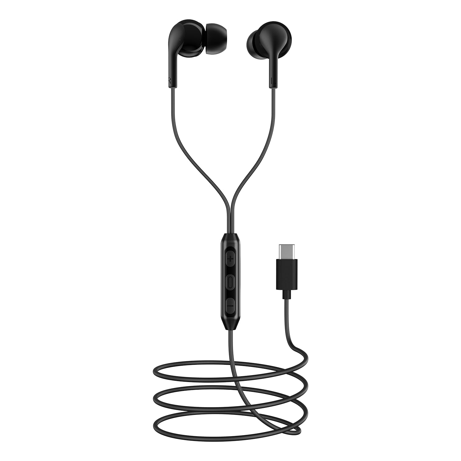 Bassheads 100C | Wired Earphone with Type-C Jack, boAt Signature Sound, In-built Mic, Integrated Controls