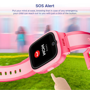 boAt Wanderer Smart | Premium Kids Smartwatch with 4G SIM and Wi-Fi Enabled, In-Built GPS, SOS Alerts, Geo Fencing