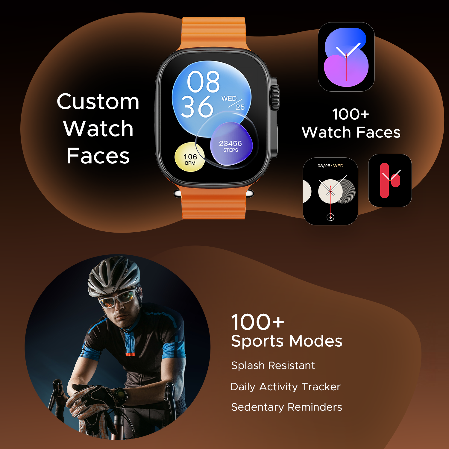 boAt Wave Aura | Smartwatch with 1.96" HD Display, 100+ Sports Modes, Functional Crown, Advanced BT Calling