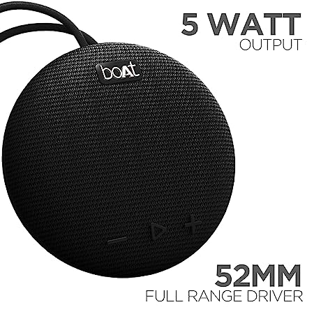 boAt Stone 193 | Portable Bluetooth Speaker with 5W RMS Sound, 4 Hours Playback, Bluetooth v5.0