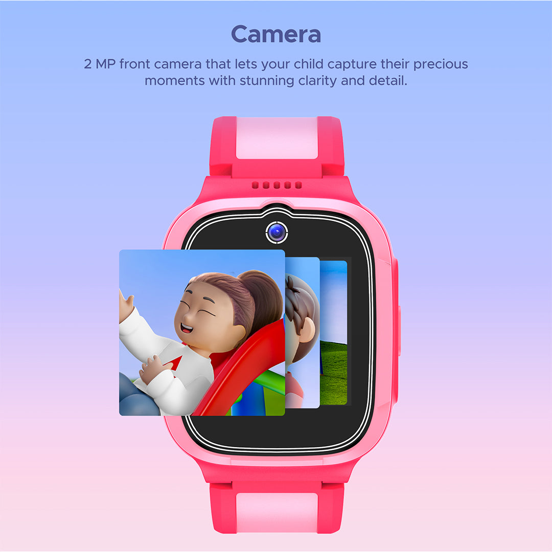 boAt Wanderer Smart | Premium Kids Smartwatch with 4G SIM and Wi-Fi Enabled, In-Built GPS, SOS Alerts, Geo Fencing