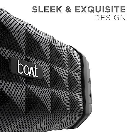 boAt Stone 650 | Premium 10 W Portable Bluetooth Speaker, Up to 7 Hours of Playtime, 1800mah Battery, IPX 5 Water Resistant