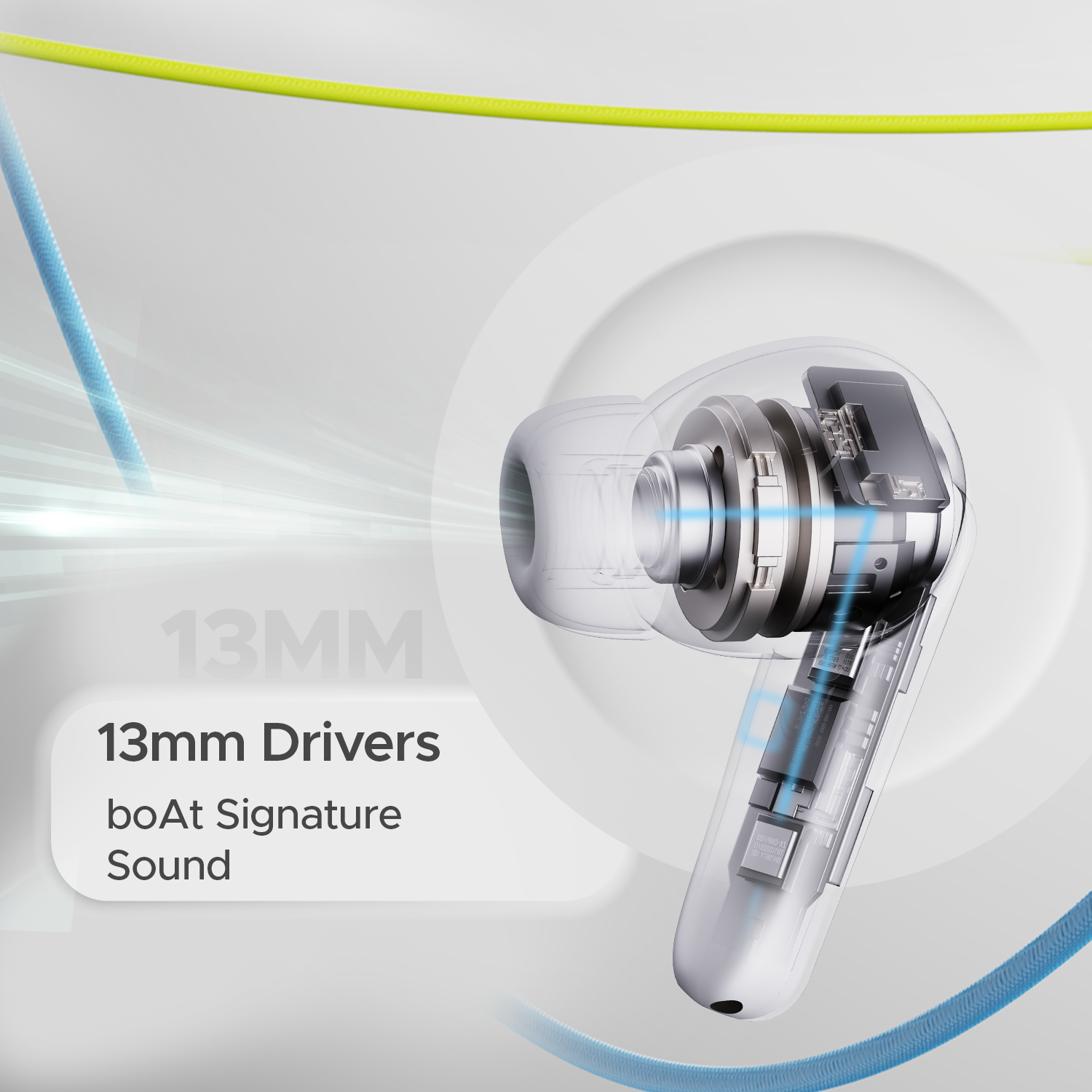 boAt Airdopes Kick | Wireless Earbuds with 75 Hours Long Playback, 13mm Drivers, BEAST™ Mode, Quad Mics With ENx™ Technology