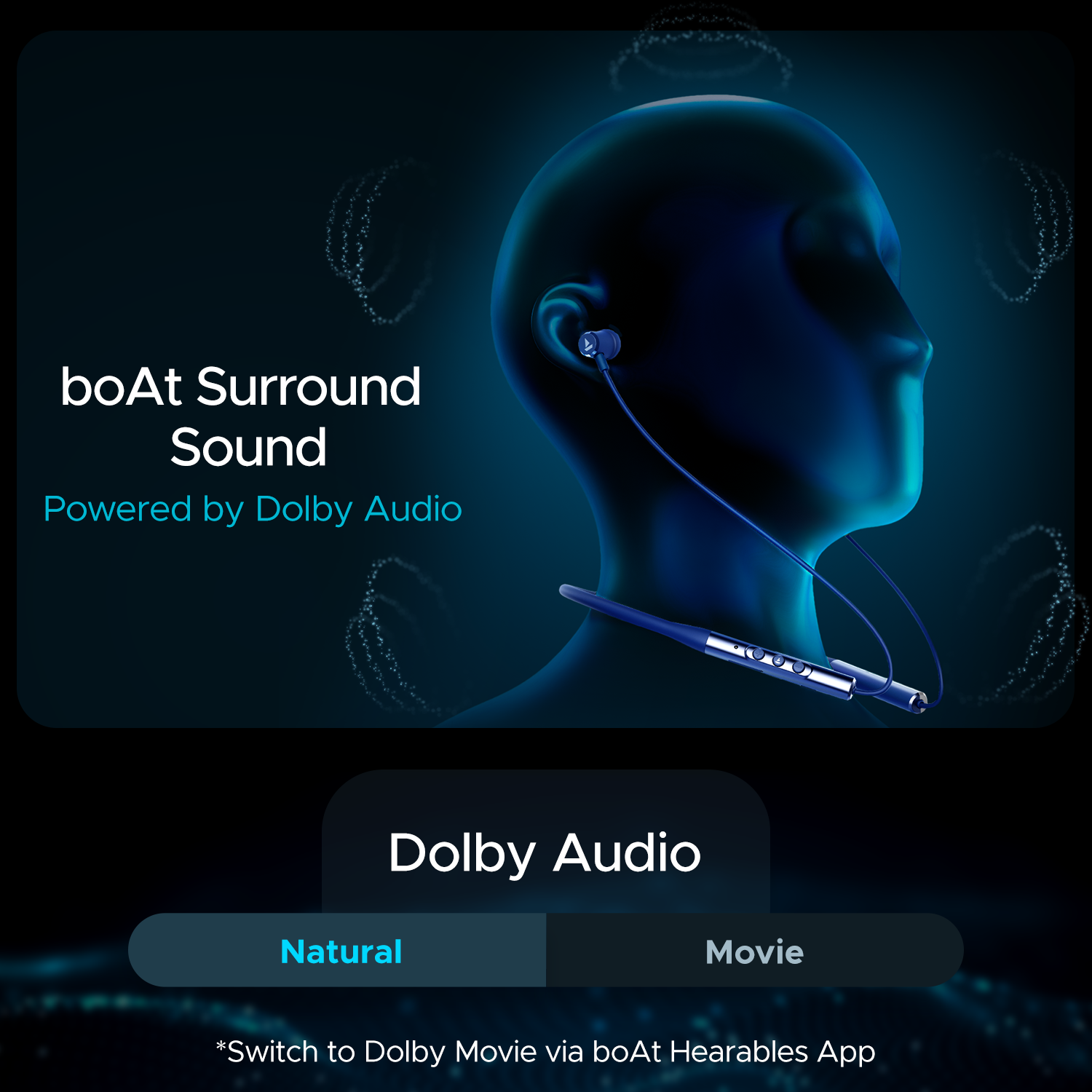 boAt Nirvana 525ANC | Wireless Earphone with Dolby Audio, Hybrid ANC of 42 dB, Adaptive EQ Modes