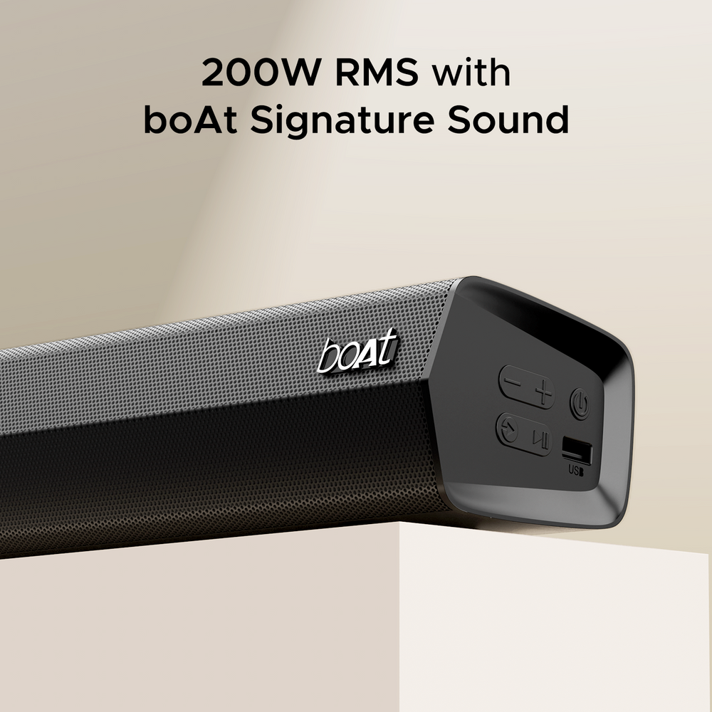 boAt Aavante Bar 2000 Pro 200W RMS Bluetooth Soundbar with Wireless