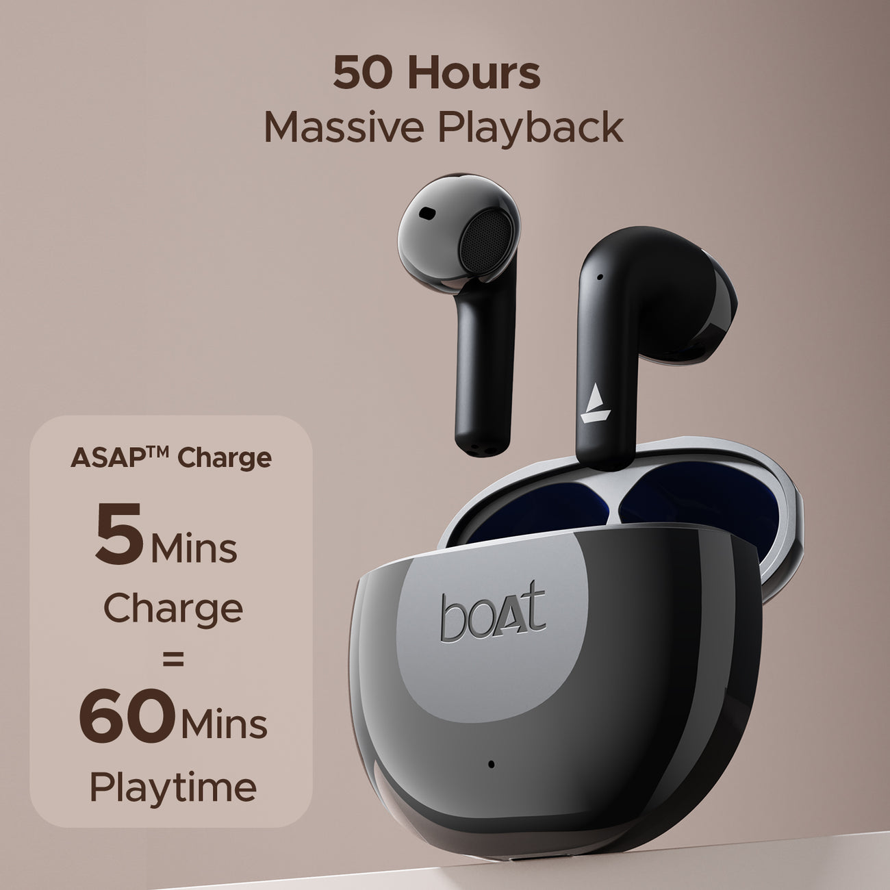 Boat Airdopes 125 Premium Wireless Earbuds With Large Playback 1497