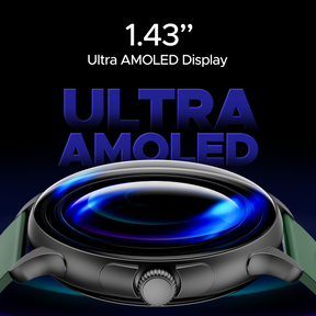 boAt Lunar Oasis | Smartwatch with 1.43" AMOLED Display, Turn-By-Turn Navigation, Dynamic User Interface, QR Tray