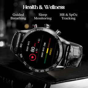 boAt Enigma Z40 | Luxury Smartwatch with 1.32" Round TFT Display, IP67 Splash & Sweat Resistance, SpO2 & Sleep Monitoring