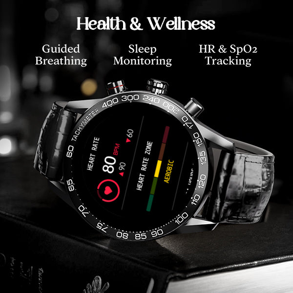 boAt Enigma Z40 | Luxury Smartwatch with 1.32" Round TFT Display, IP67 Splash & Sweat Resistance, SpO2 & Sleep Monitoring