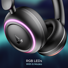 boAt Rockerz 480 | Wireless Headphone with BEAST™ Mode, Blazing RGB Lights with 6 Modes, 40mm Drivers, Bluetooth v5.3