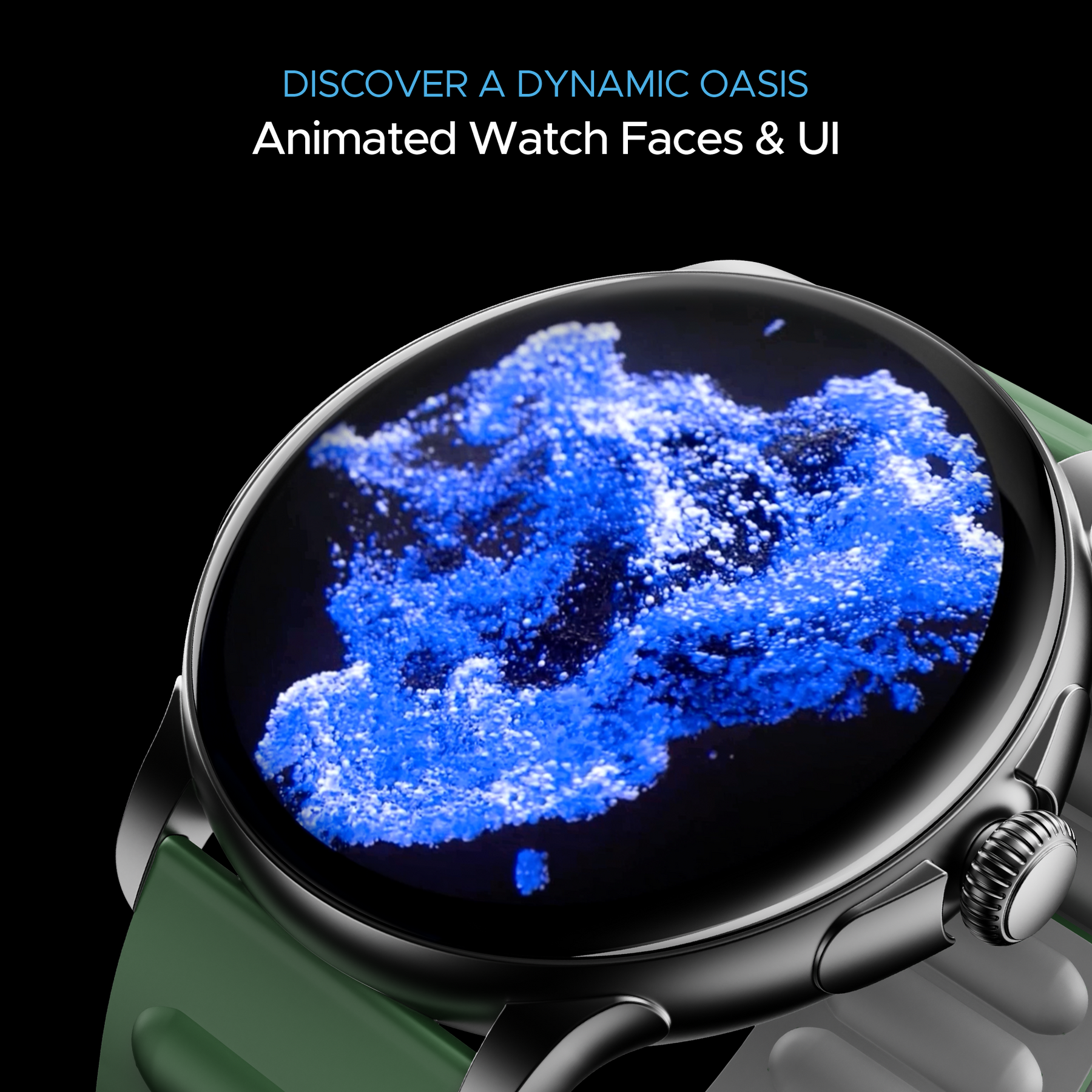 boAt Lunar Oasis | Smartwatch with 1.43" AMOLED Display, Turn-By-Turn Navigation, Dynamic User Interface, QR Tray