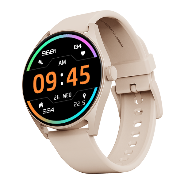 boAt Lunar Link | Smartwatch with 1.4" (3.55 cms) Round TFT Display, 100+ Sports modes, SpO2 & Sleep Monitoring