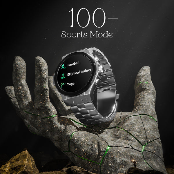 boAt Enigma X400 | Smartwatch with 1.45" Round AMOLED Display, 100+ Sports Modes, HR, SpO2, & Stress Monitoring