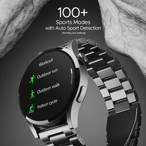 boAt Lunar Embrace | Smartwatch with 1.51" (3.83 cms) round AMOLED Display, Functional Crown, 100+ Sports Modes, IP68 rating