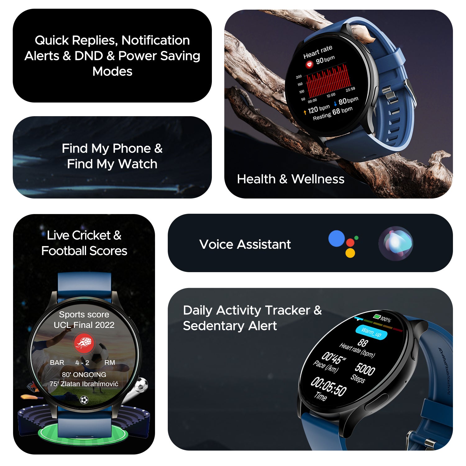 boAt Lunar Orb | Smartwatch with 1.45" (3.68cm) Amoled Display, BT Calling,  Crest+ OS, Watch Face Studio