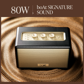 boAt Stone Opus | Portable Bluetooth Speaker with 80W boAt Signature Sound, Built-in Subwoofer, 12 Hours Playback