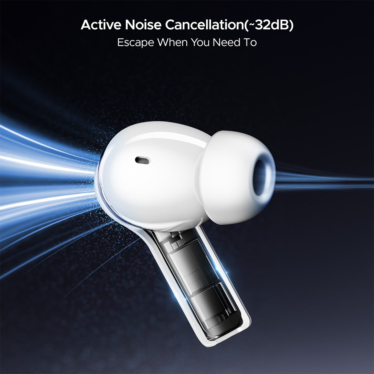 boAt Nirvana Space | TWS Earbuds with boAt 360º Spatial Audio, 32dB Active Noise Cancellation