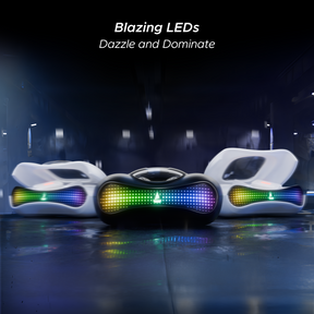 boAt Airdopes Drift | Wireless Earbdus Gaming Earbuds with 2x6mm Dual Drivers, Quad Mics with ENx™ and IWP™ Technology, LED Lights on Charging Case