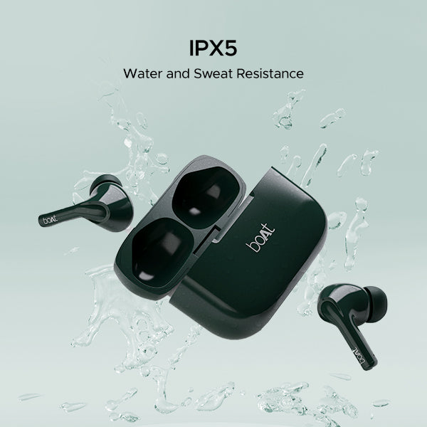 boAt Airdopes 161 | Wireless Earbuds with Massive Playback of upto 40 Hours, IPX5 Water & Sweat Resistance, IWP Technology, Type C Interface