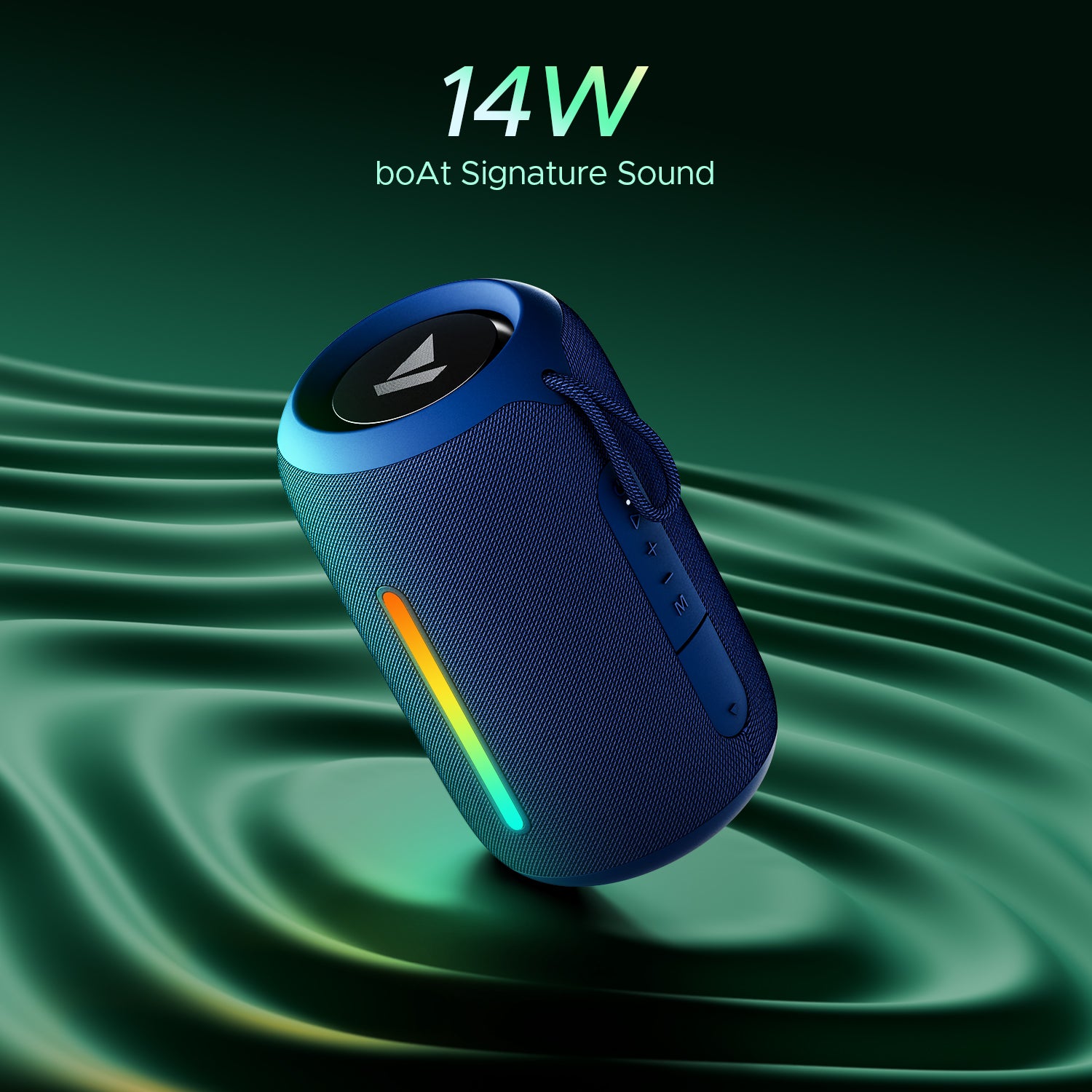 boAt Stone 358 Pro | Portable Bluetooth Speaker with 14W boAt Signature Sound, RGB LED Design, 12 Hours Playback