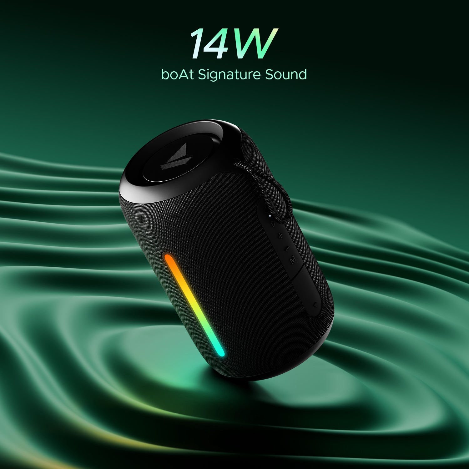 boAt Stone 350 Pro | Portable Bluetooth Speaker with 14W boAt Signature Sound, 12 Hours Playback, RGB LED