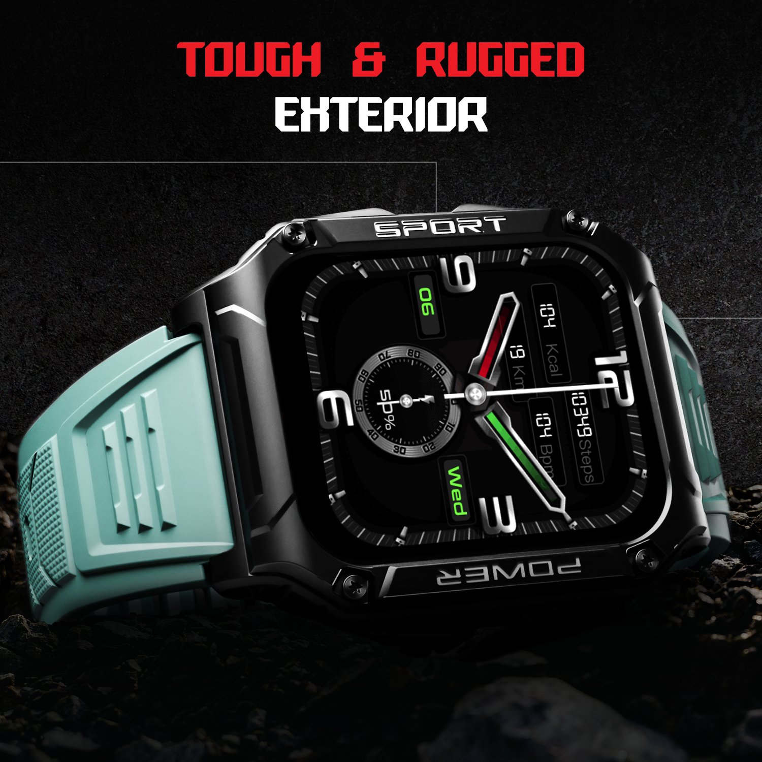 boAt Wave Armour 2 | Smartwatch with Bluetooth Calling, 1.96" (4.97cm) HD Display, 100+ Sports Mode, Up to 25 Days Battery