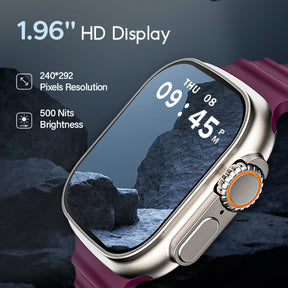 boAt Wave Genesis | Smartwatch with 1.96" (4.97cm) Big HD Display, BT Calling, Luxurious Metal Body, Functional Crown