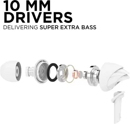 Bassheads 110 | Wired Earphones comes with 10mm Driver, Hawk Inspired Design, Powerful Bass, Stereo In-Line Microphone