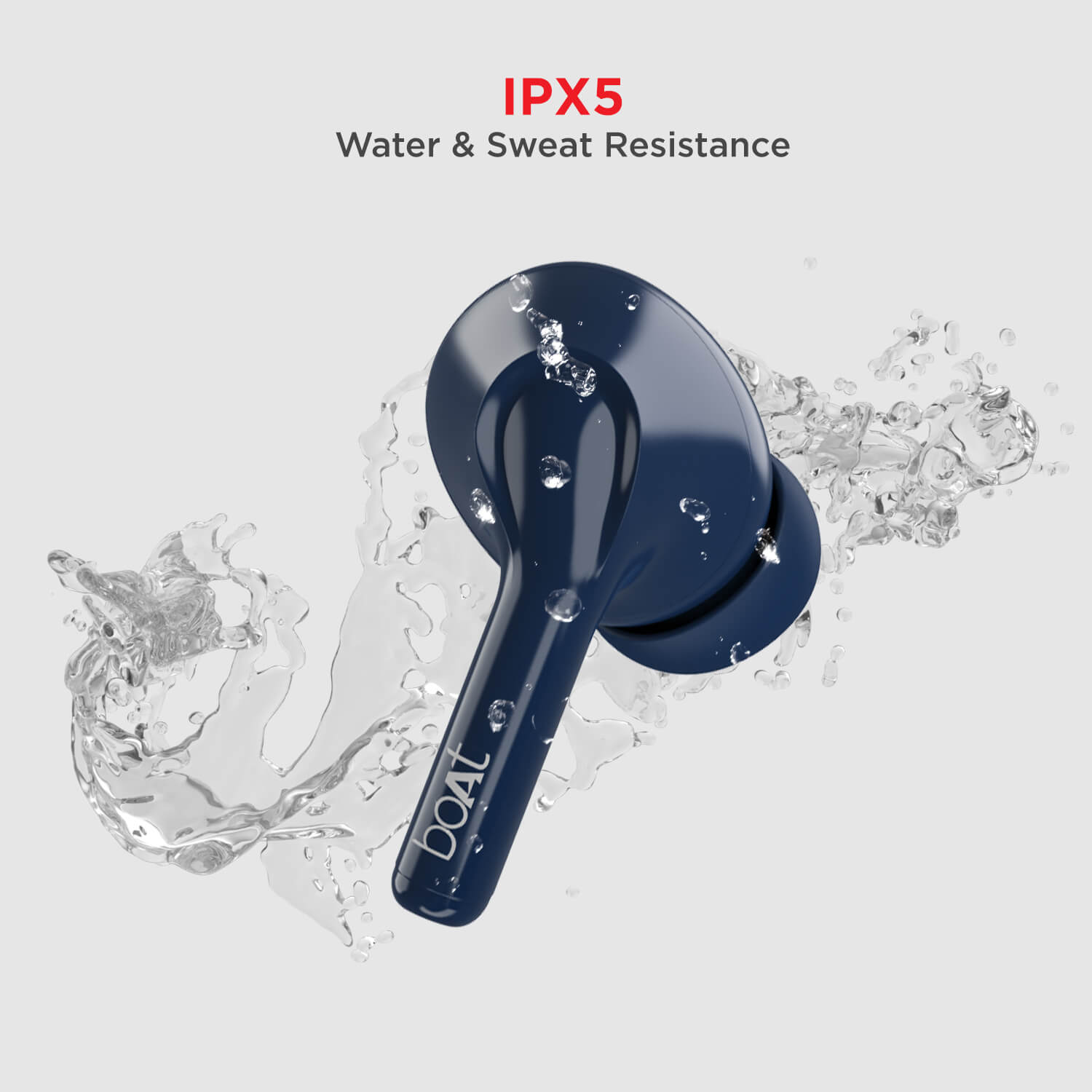 boAt Airdopes 163 | Wireless Earbuds with Massive Playback of upto 17 Hour, IPX5 Water & Sweat Resistance, IWP Technology, Type C Interface