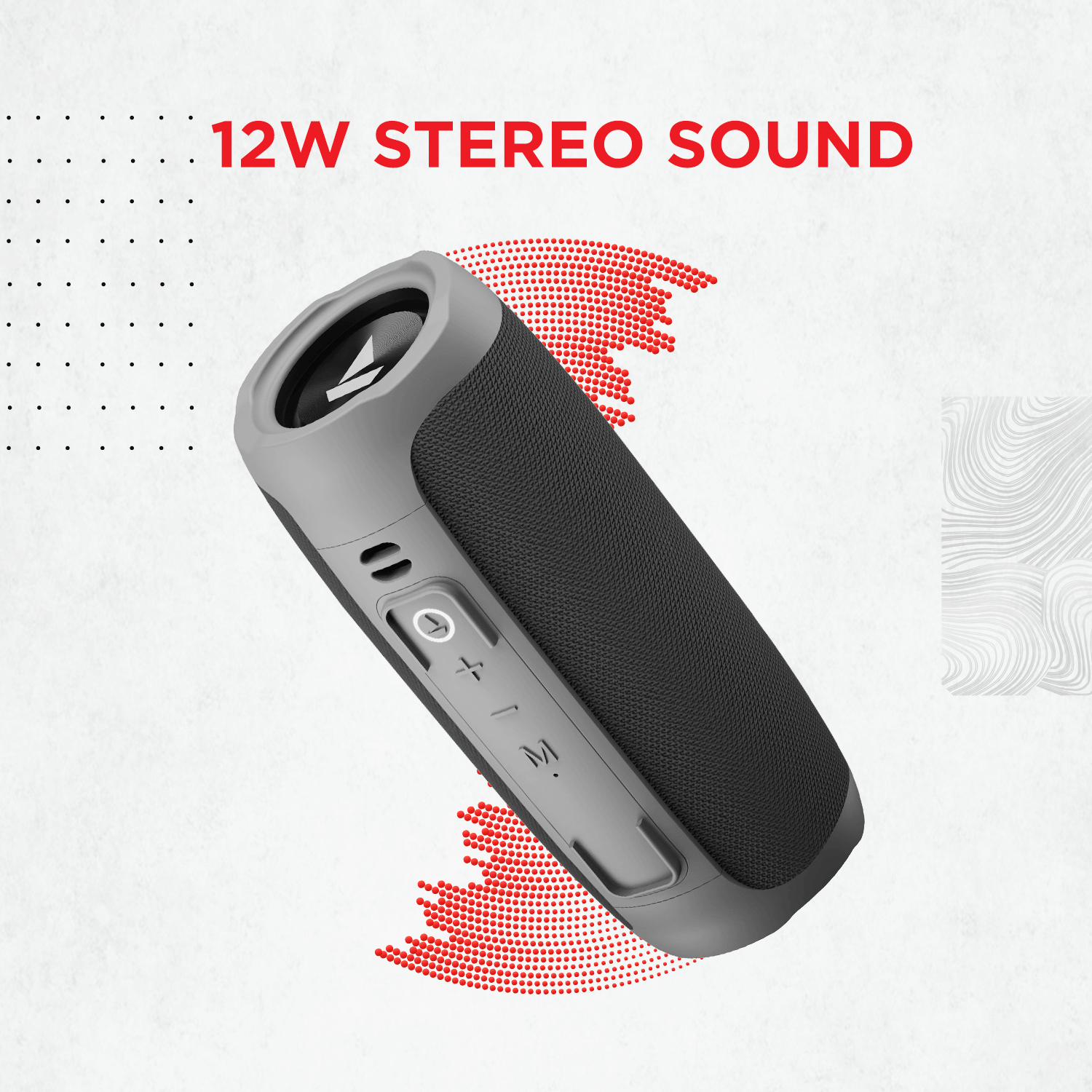 boAt Stone 620 | Portable Bluetooth Speaker with 12W Stereo Sound, Upto 10 Hours, Bluetooth v5.0 + AUX, USB