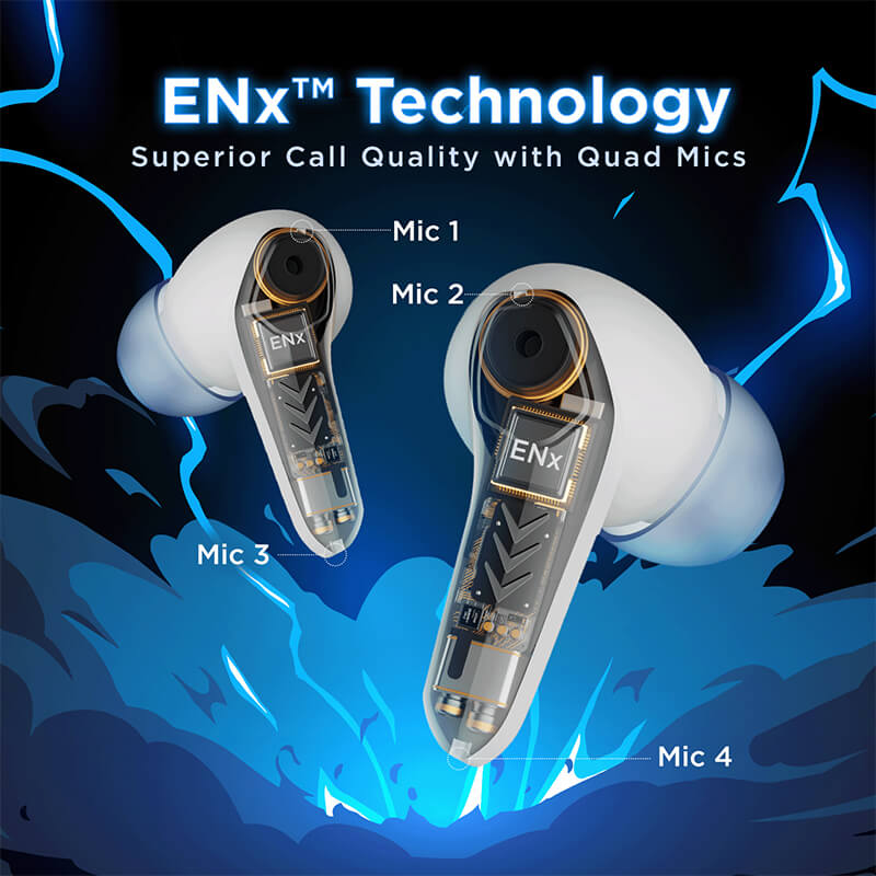 boAt Immortal 131 | Wireless Gaming Earbuds with 40 Hours Playtime, Clear Calling with ENx™, Low Latency, RGB lights