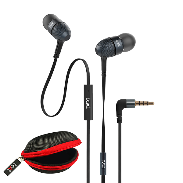 Bassheads 225 | Wired Earphone with Carry Case, Passive Noise Cancellation, Super Extra Bass