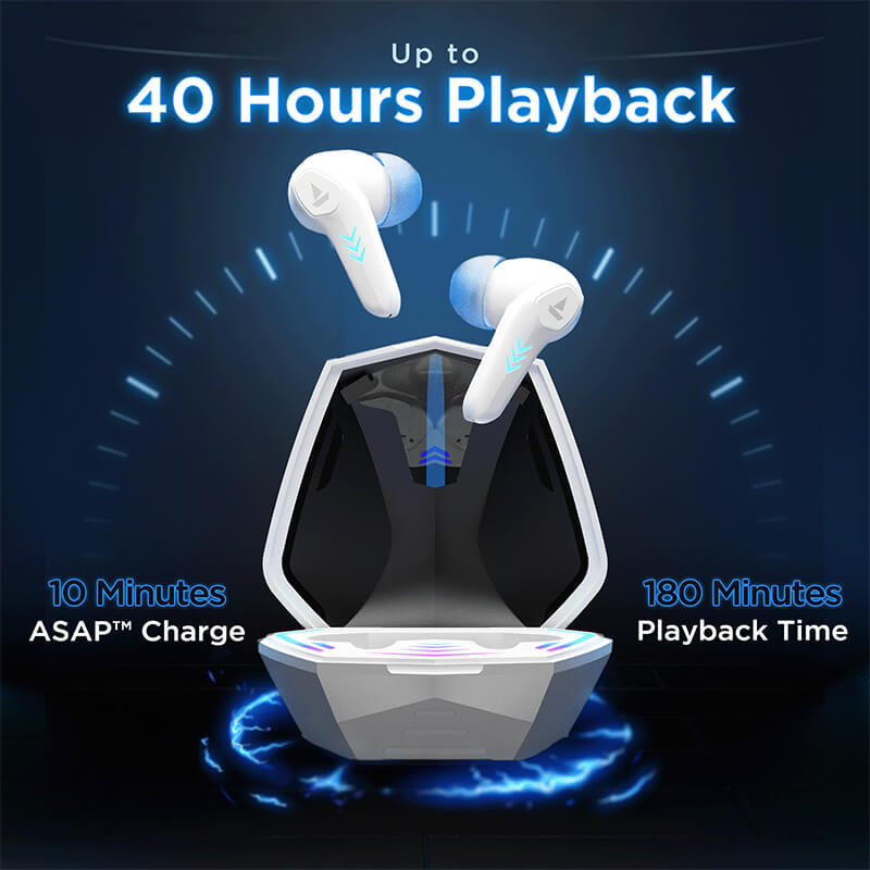 boAt Immortal 131 | Wireless Gaming Earbuds with 40 Hours Playtime, Clear Calling with ENx™, Low Latency, RGB lights