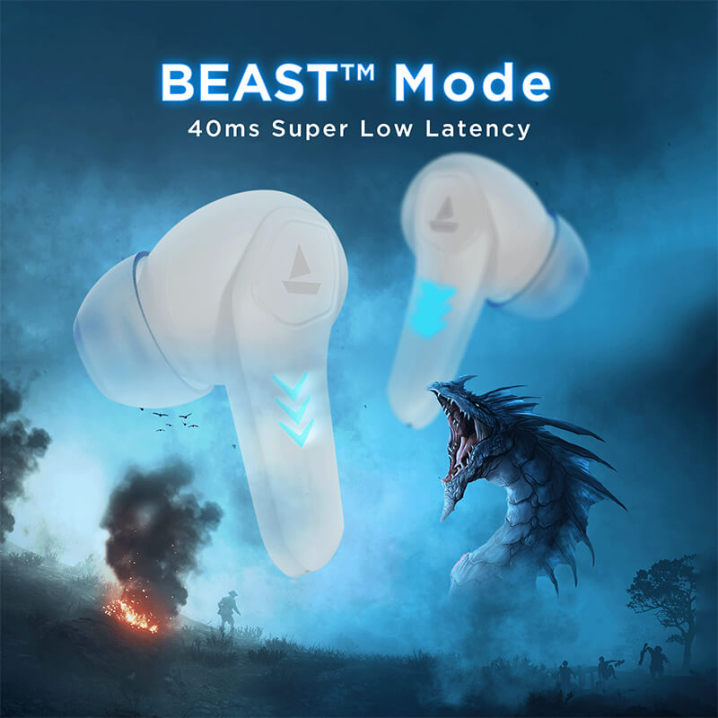 boAt Immortal 131 | Wireless Gaming Earbuds with 40 Hours Playtime, Clear Calling with ENx™, Low Latency, RGB lights